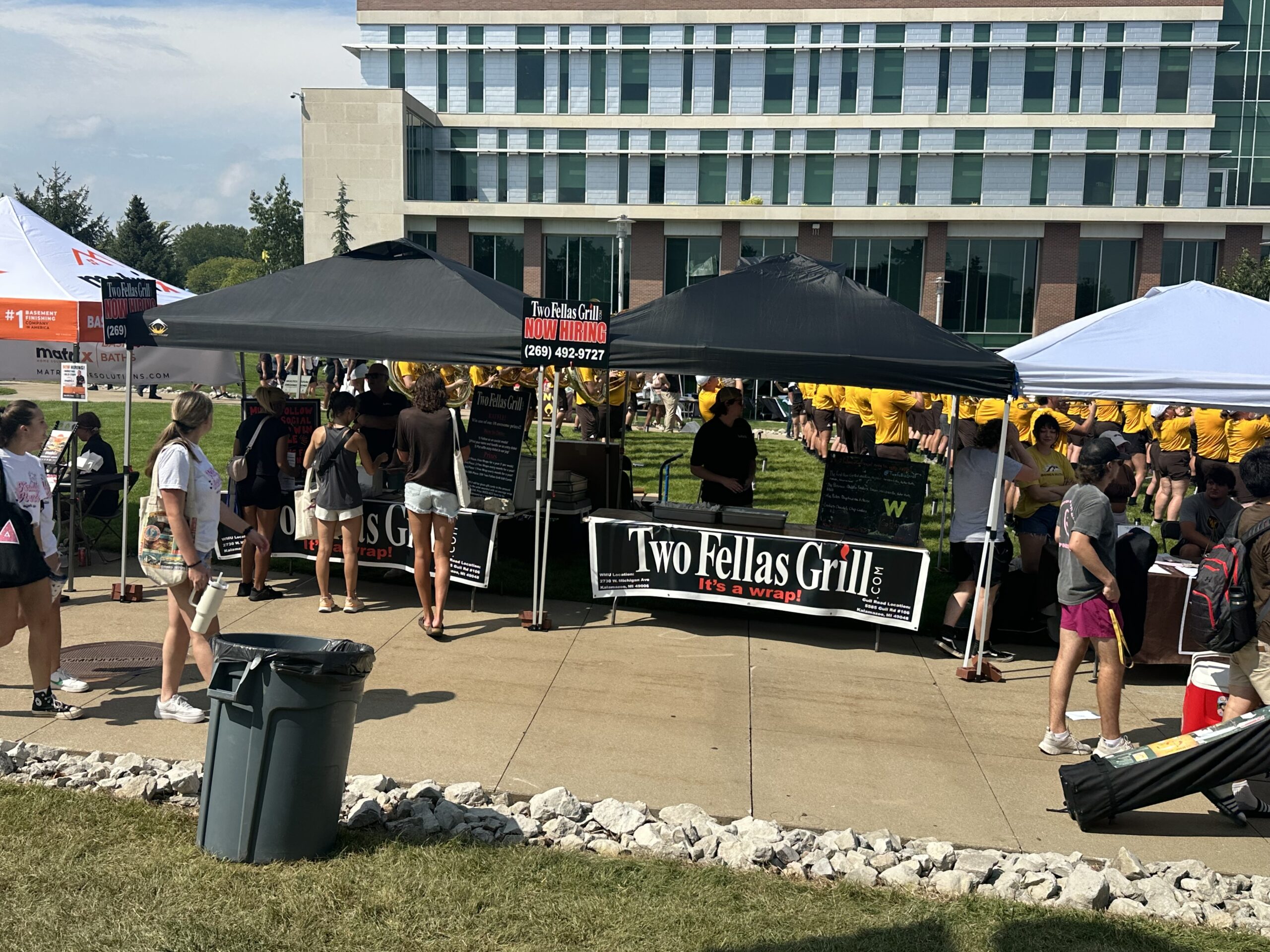two fellas booth at 2024 Bronco Bash